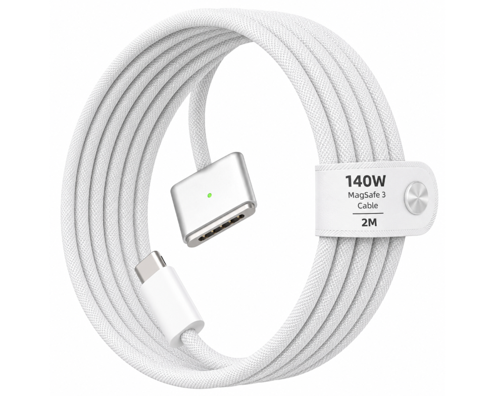USB C to MagSafe 3 Nylon Charging Cable For MacBook Air / MacBook Pro Replacement