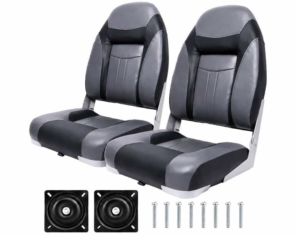 Folding Boat Seat Foldable Swivel Chairs Boat Seats Pair