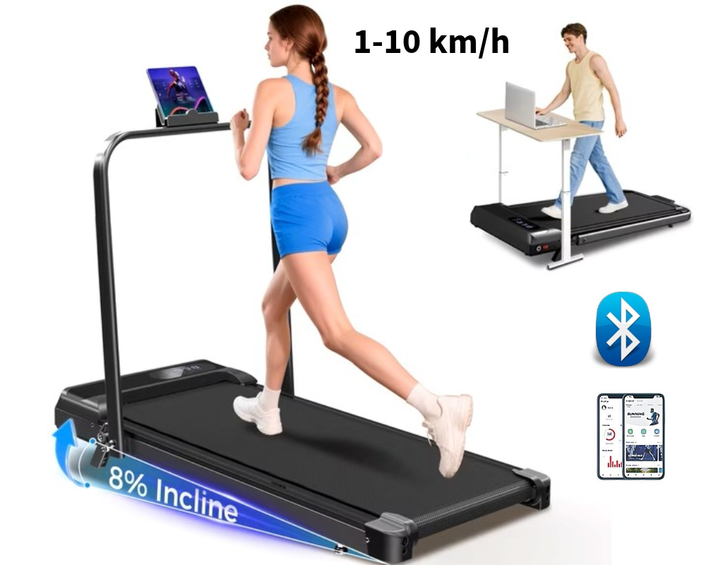 Foldable Walking Pad Treadmill Compact Flat