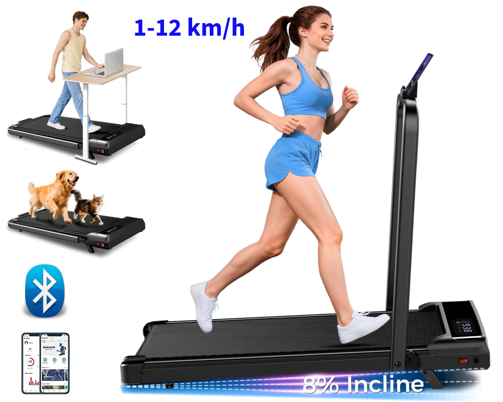 Foldable Walking Pad Treadmill Compact Flat