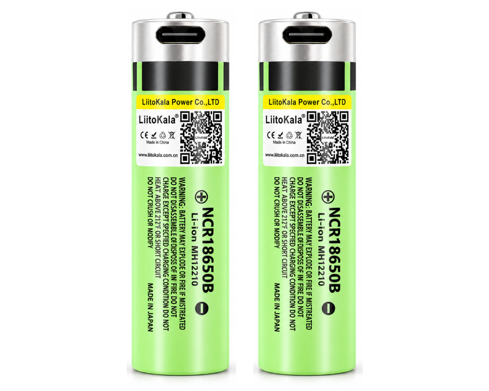 18650 Rechargeable Battery USB C