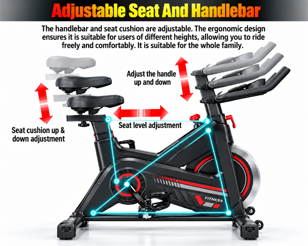 Exercycle Spin Bike Heavy Duty