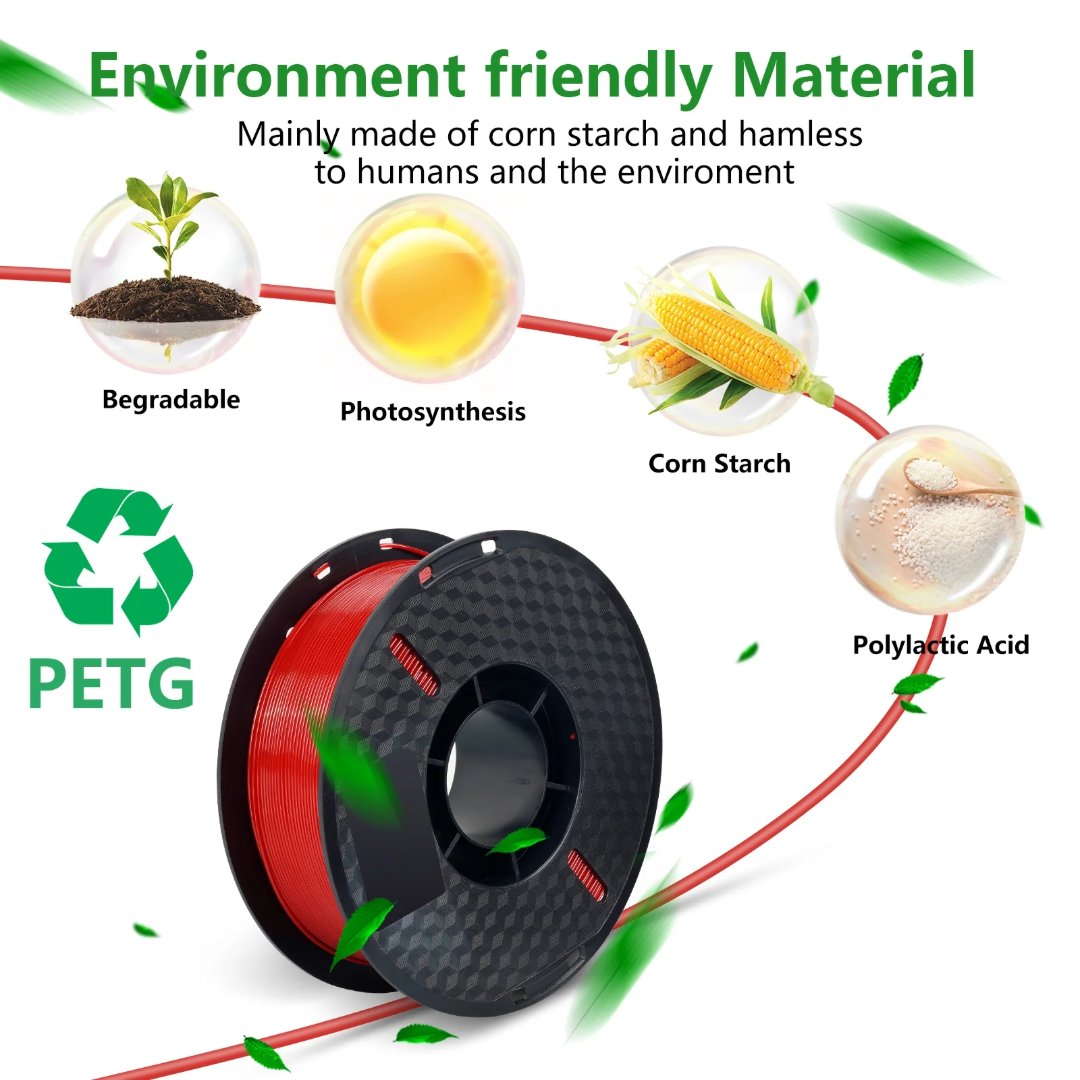 3D Printer Filament PETG Consumable (Red)