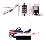 6Pcs Car Motorcycle RGB LED Neon Under Glow Light Strip Wireless Kit Remote