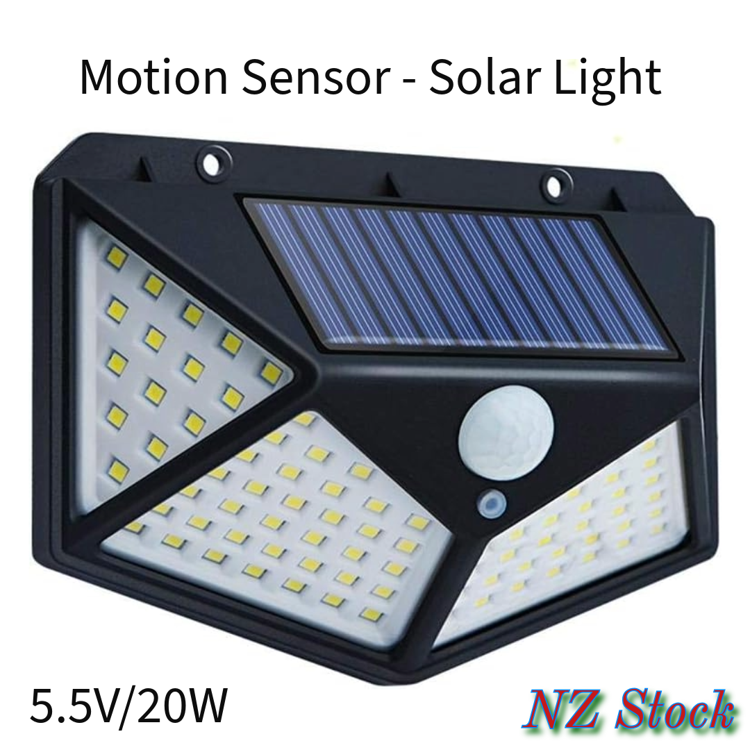 114 LED Solar Motion Outdoor Wall Light Automatic Light