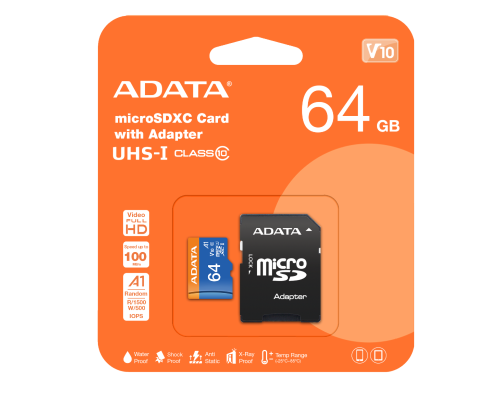 ADATA 64GB MicroSD Card 64GB