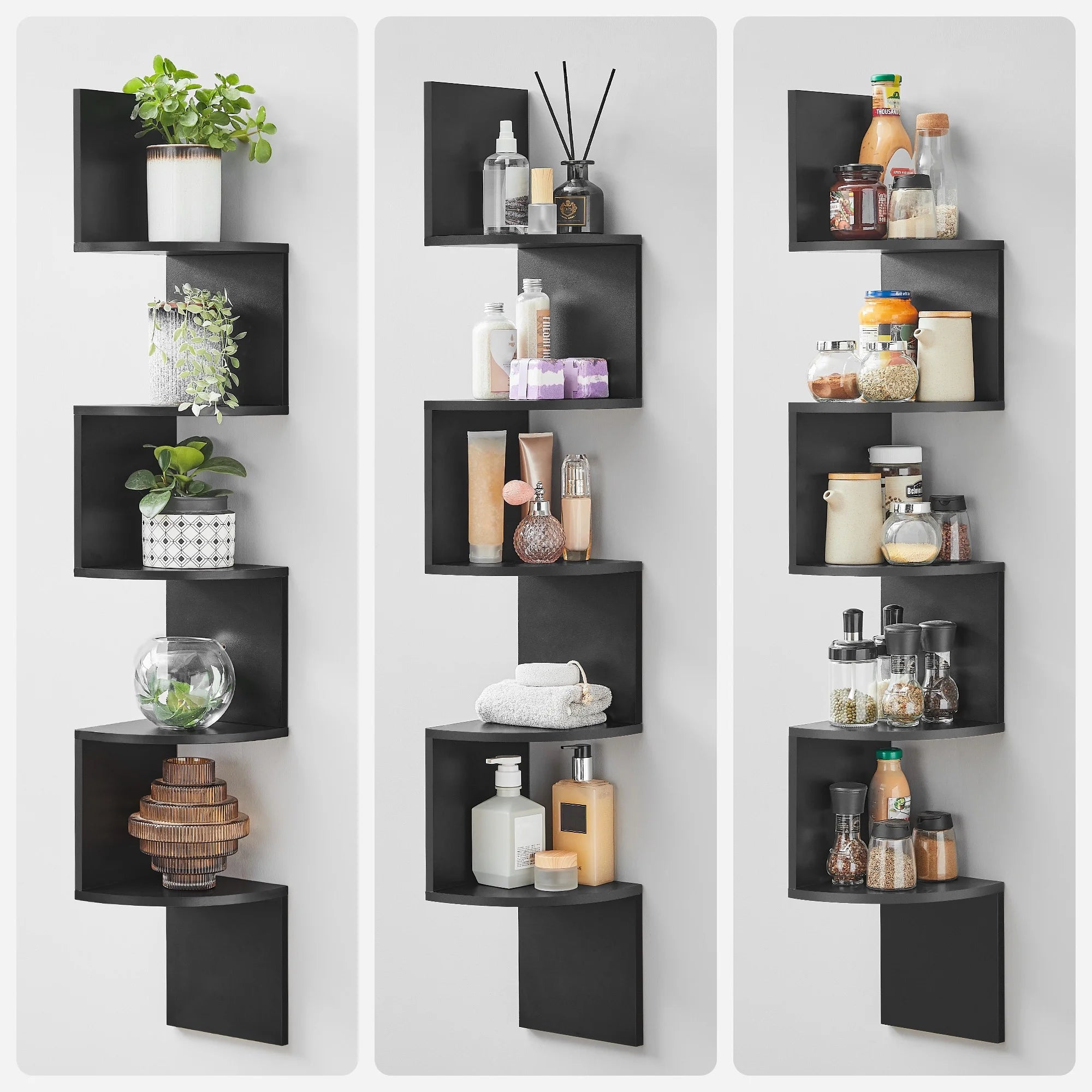 Elegant Bookshelf Corner Shelf