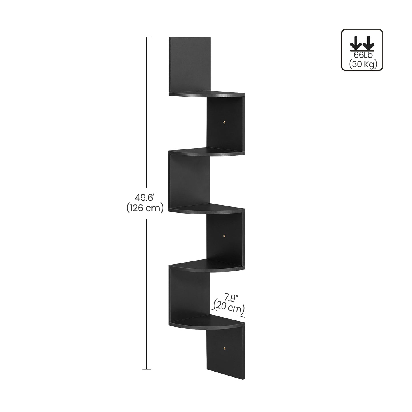 Elegant Bookshelf Corner Shelf