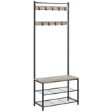 VASAGLE Coat Rack Stand Shoe Rack