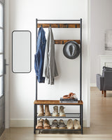VASAGLE Coat Rack Stand Shoe Rack