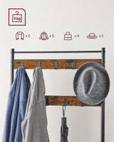 VASAGLE Coat Rack Stand Shoe Rack
