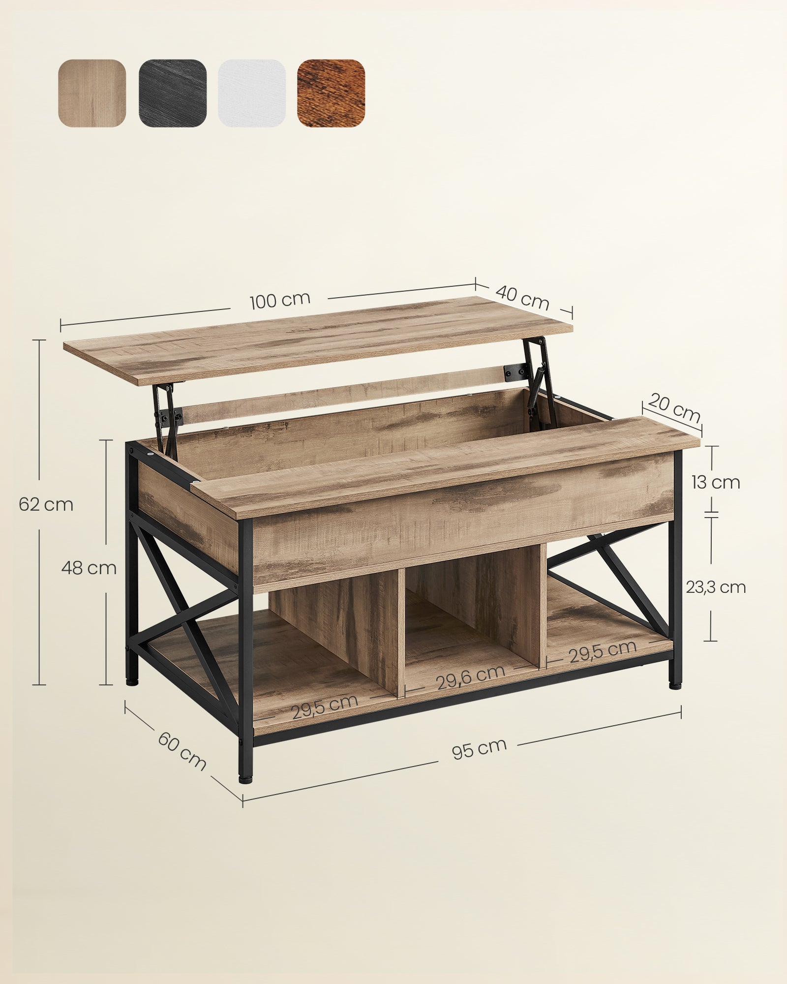 VASAGLE Coffee Table