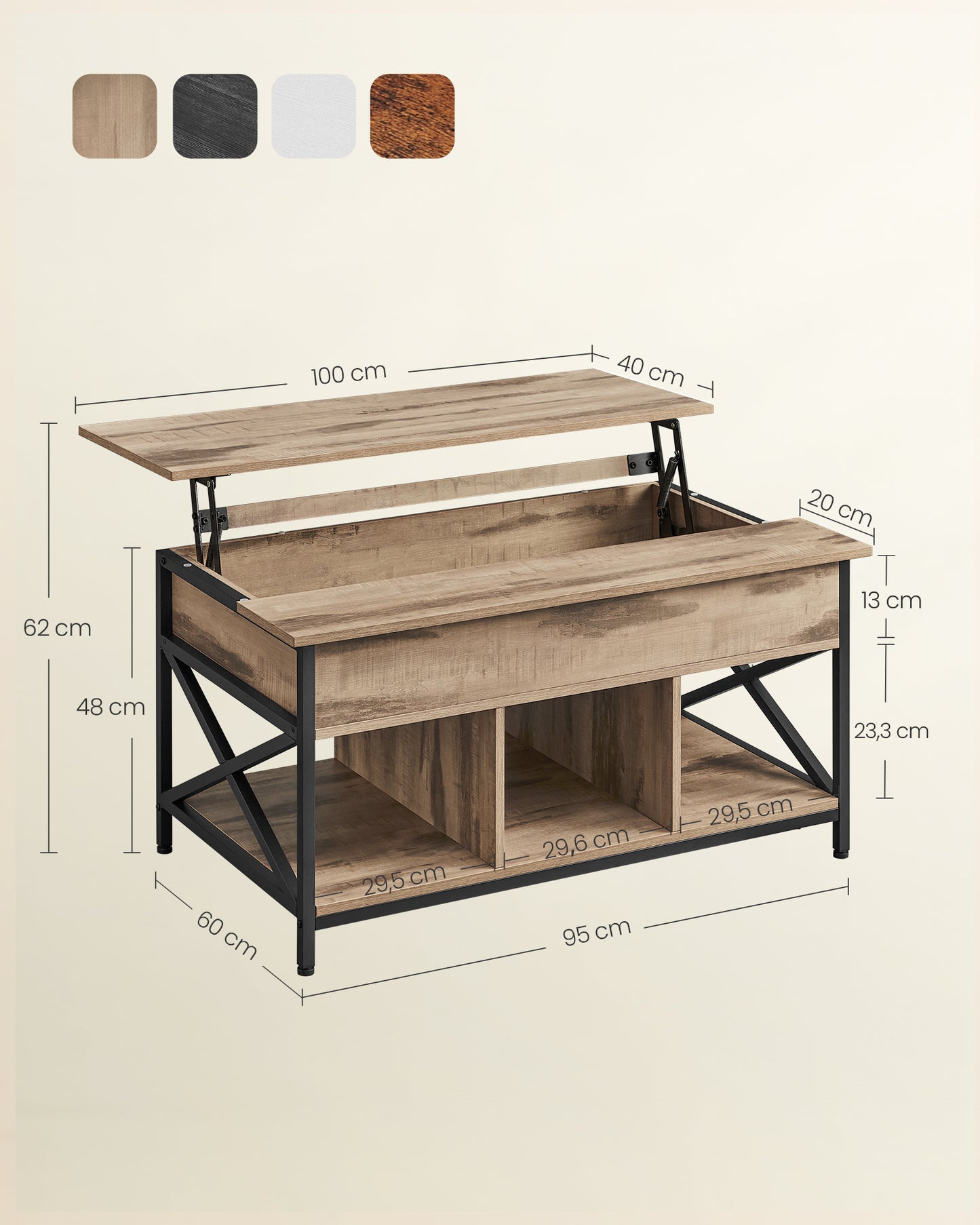 VASAGLE Coffee Table