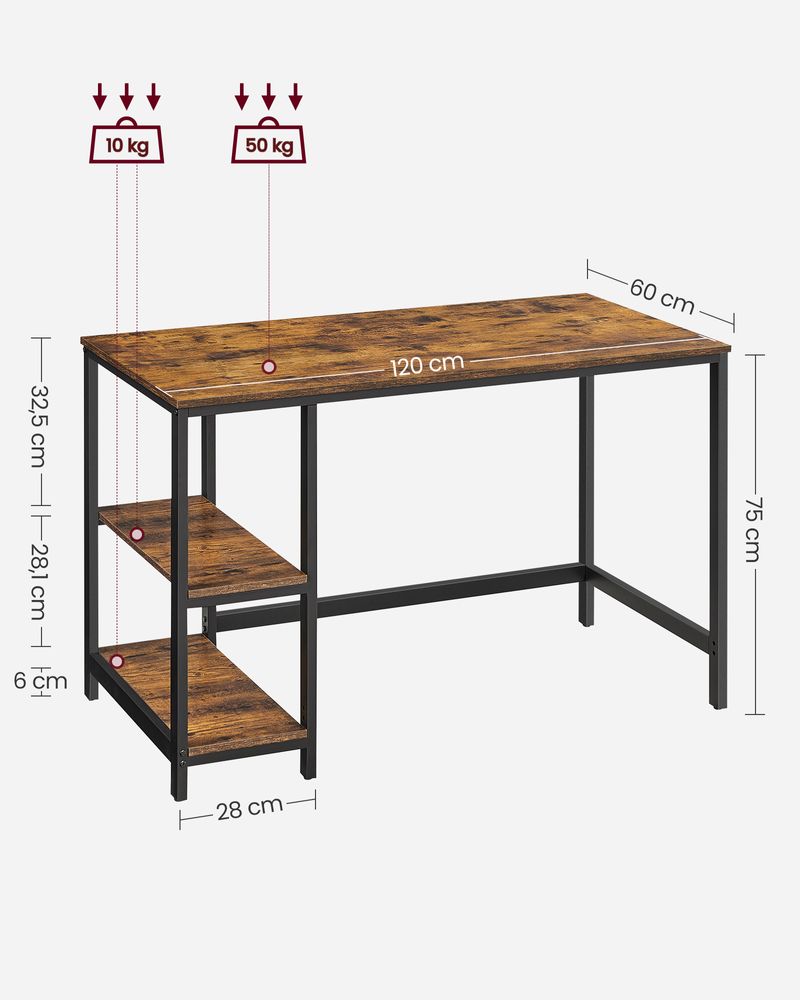 VASAGLE Computer Desk Office Table