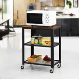 VASAGLE Serving Cart Trolley Kitchen Trolley