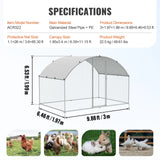 Outdoor Chicken Coop 3M x 2M x 2M