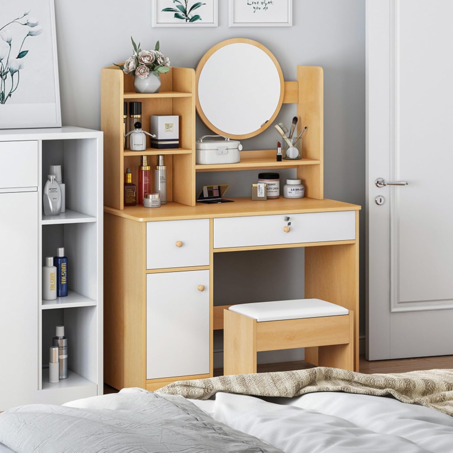 Vanity Dressing Table with Mirror