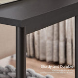 VASAGLE Bed Side Tables End Table (Black)