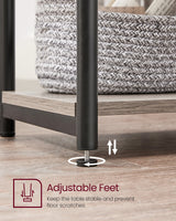 VASAGLE Bed Side Tables End Table (Greige)