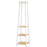 VASAGLE Industrial Coat Rack Stand - Oak