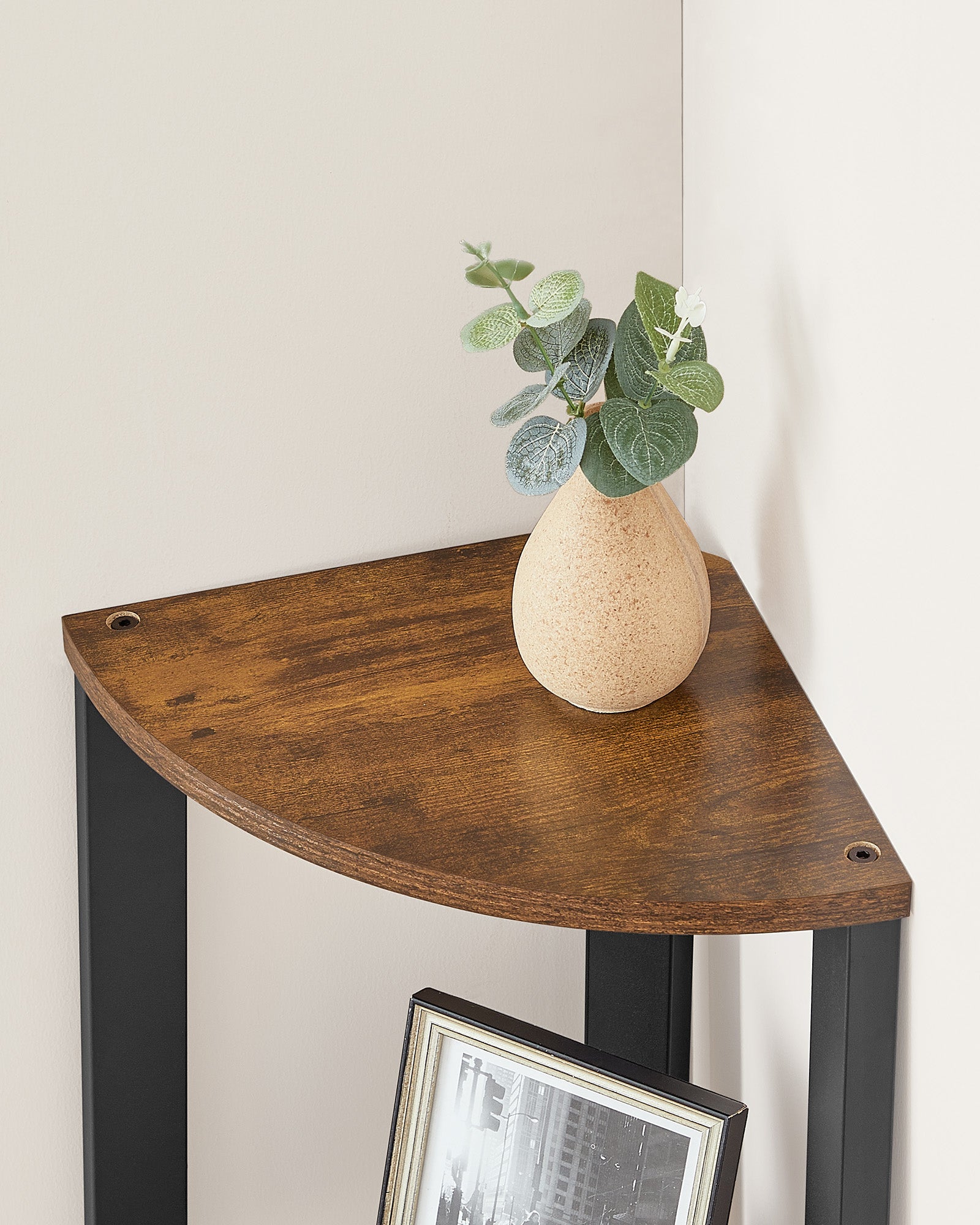 VASAGLE Corner Shelf 4-Tier Storage Rack