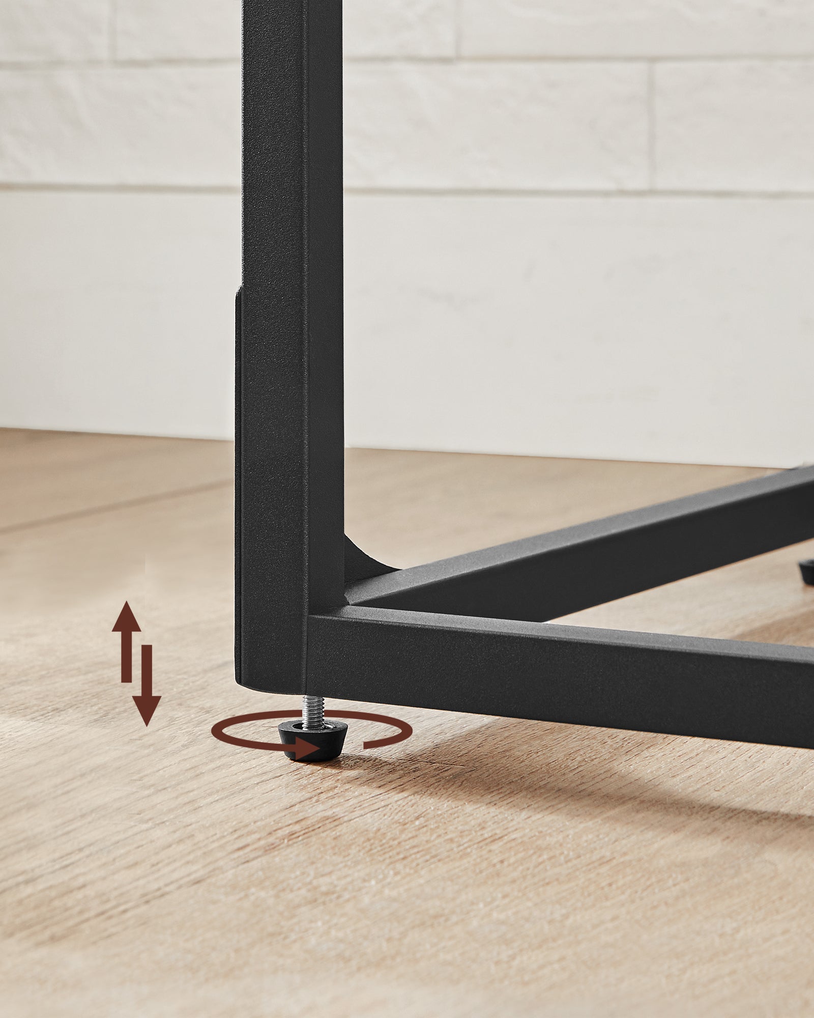 Vasagle C-Shaped End Table Bedide Laptop Table - Greige