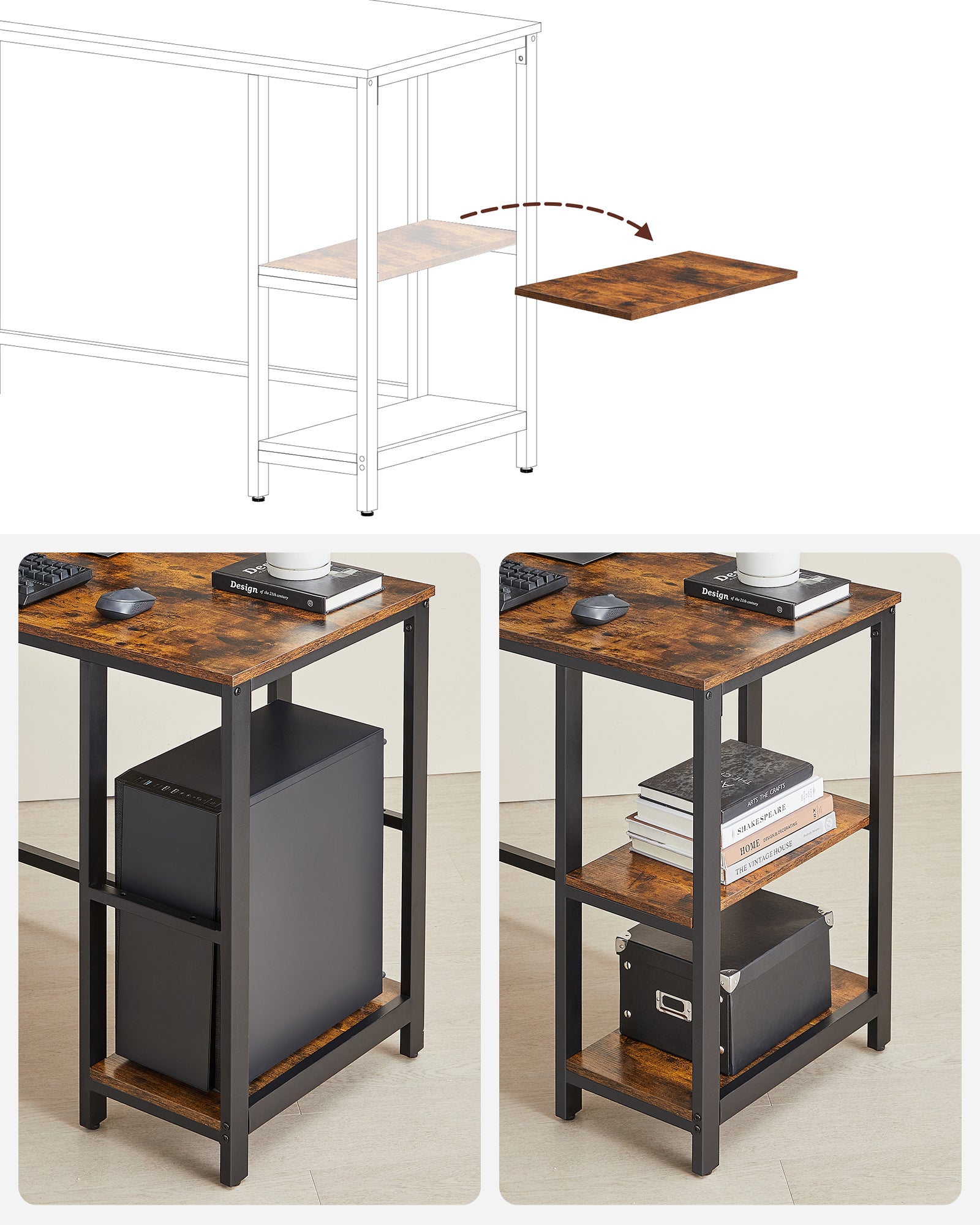 VASAGLE Computer Desk Table