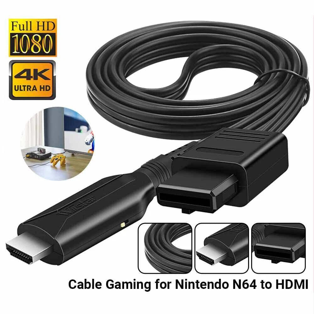 N64 To HDMI Converter Cable For HDTV Display N64 To 1080p HD