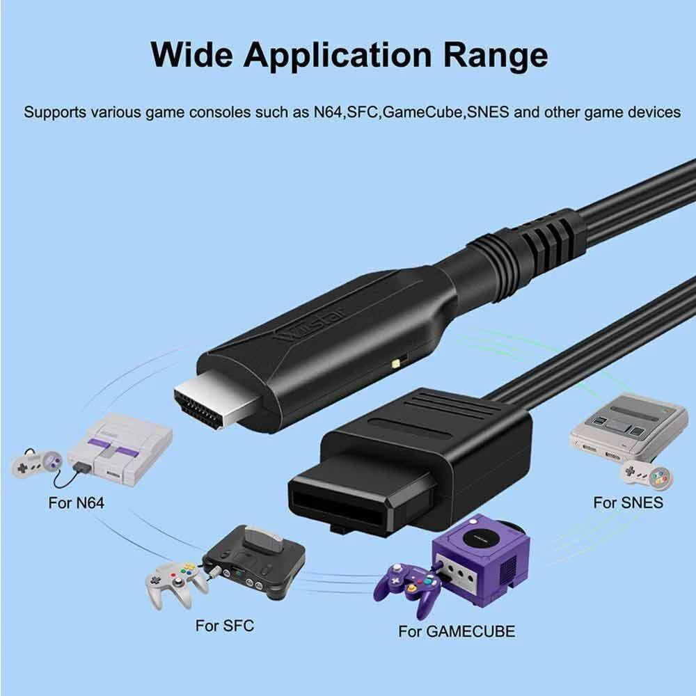 N64 To HDMI Converter Cable For HDTV Display N64 To 1080p HD