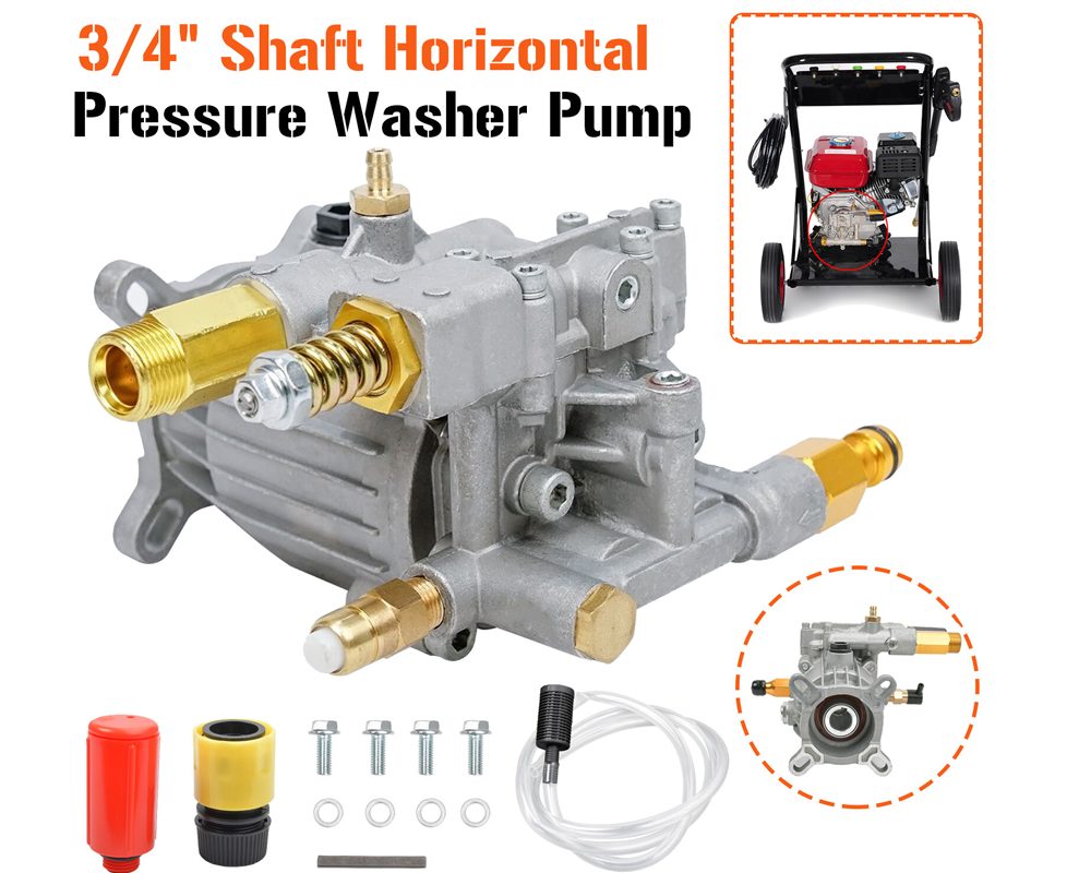 Water Blaster Pump Unit 19.05mm 3/4" Shaft 3000 PSI High Pressure Pump