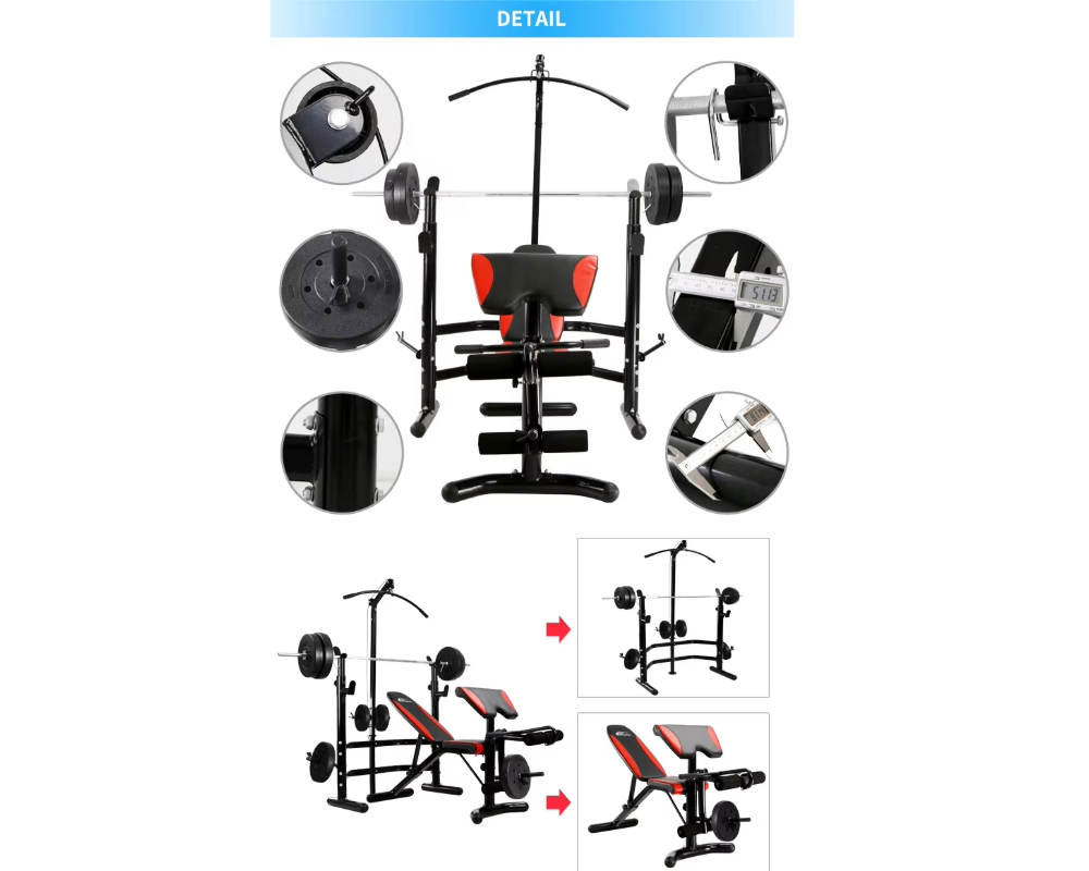 Weight Bench All in One Workout Bench Home Gym Station