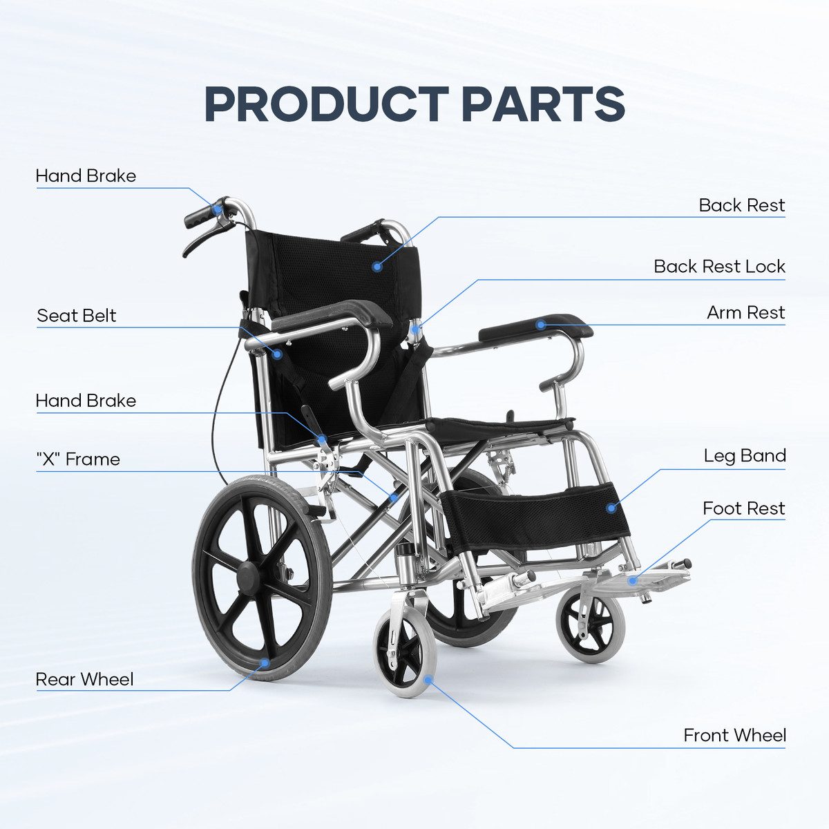 Wheelchair Folding Wheel Chair