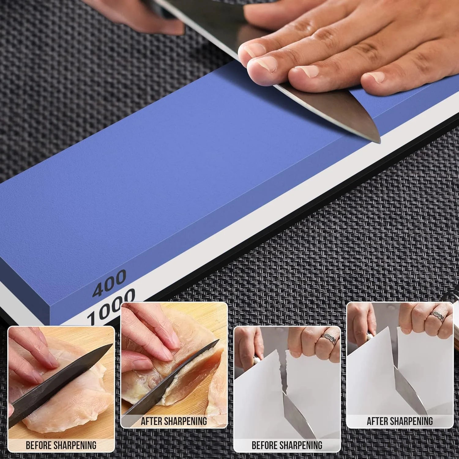 Knife Sharpener Whetstone Kit