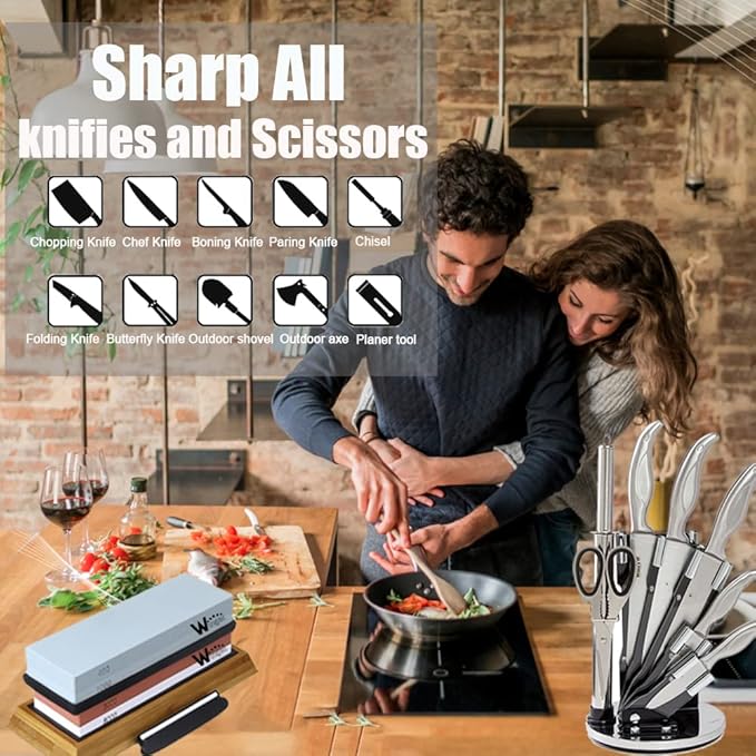 Knife Sharpener Whetstone Kit