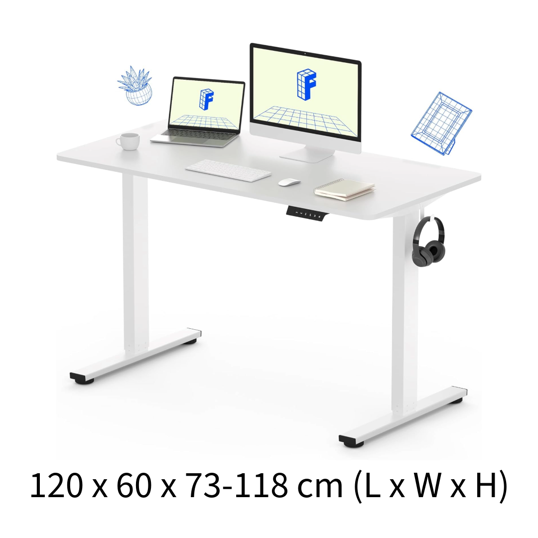 Height Adjustable Desk Table 120 x 60CM
