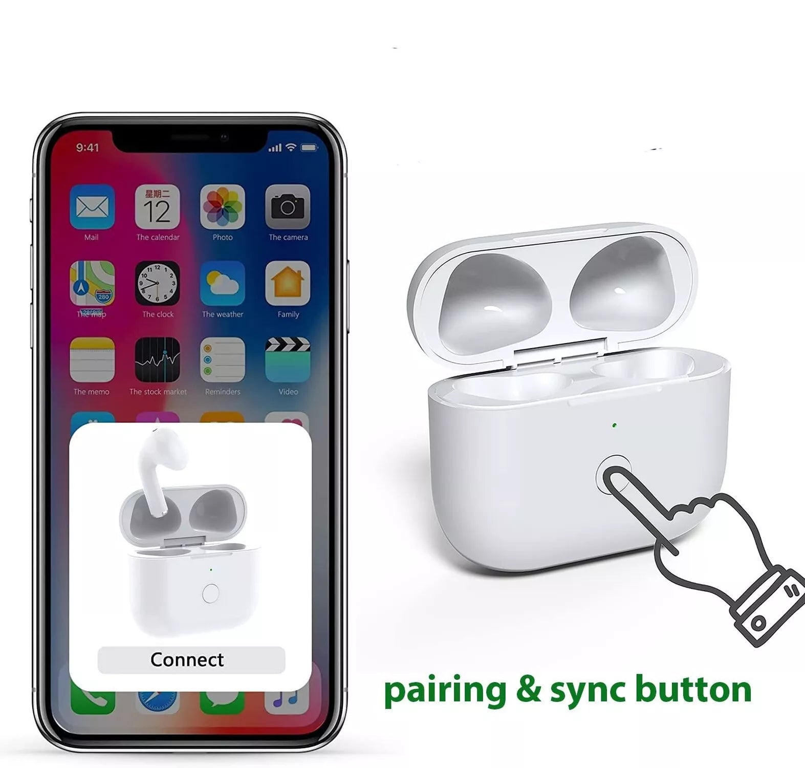 Replacement Wireless Charging Case Compatible with AirPods 3