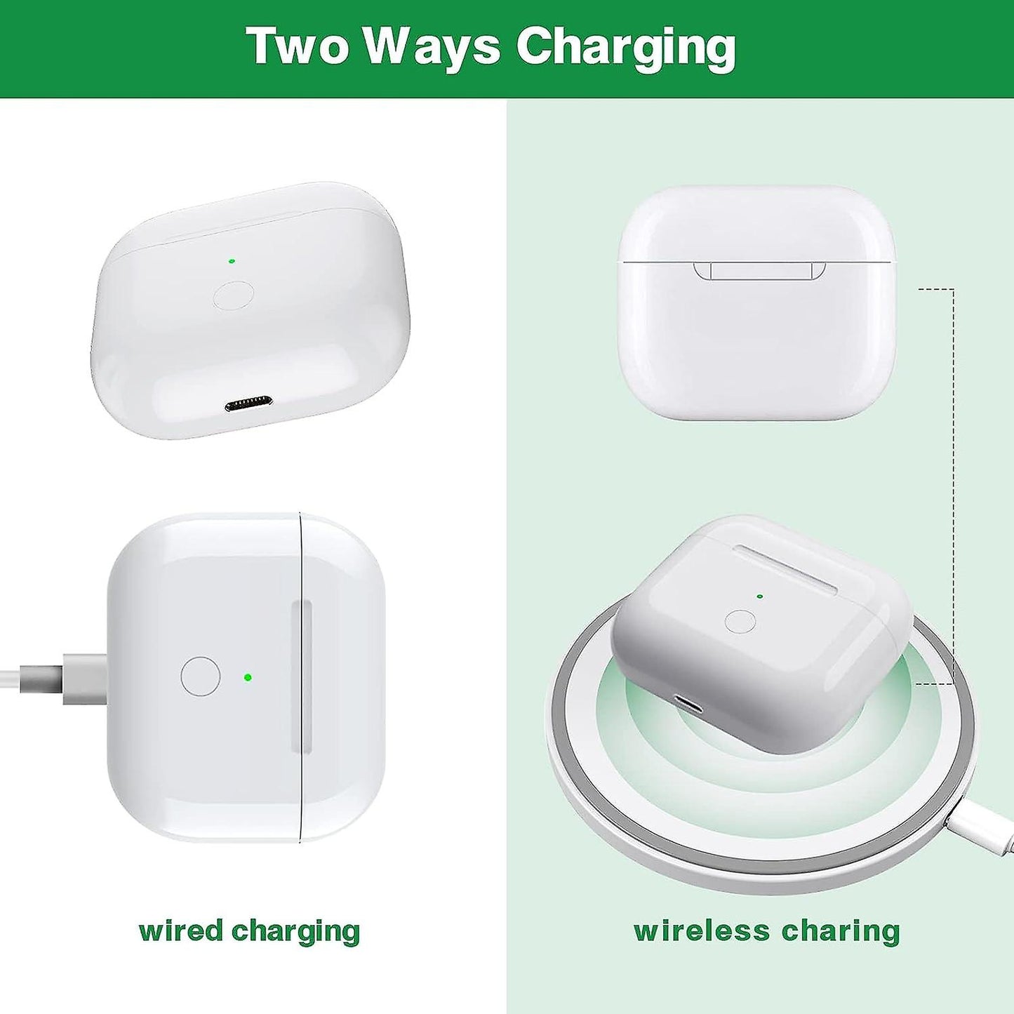 Replacement Wireless Charging Case Compatible with AirPods 3