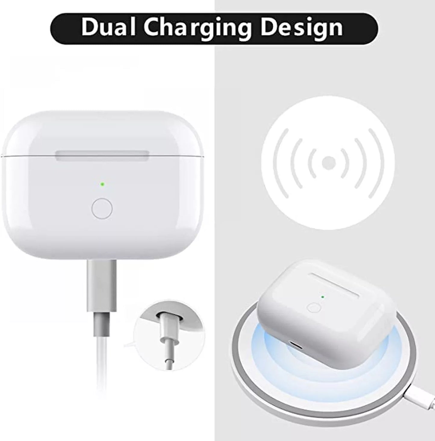 Replacement Wireless Charging Case Compatible with AirPods 3