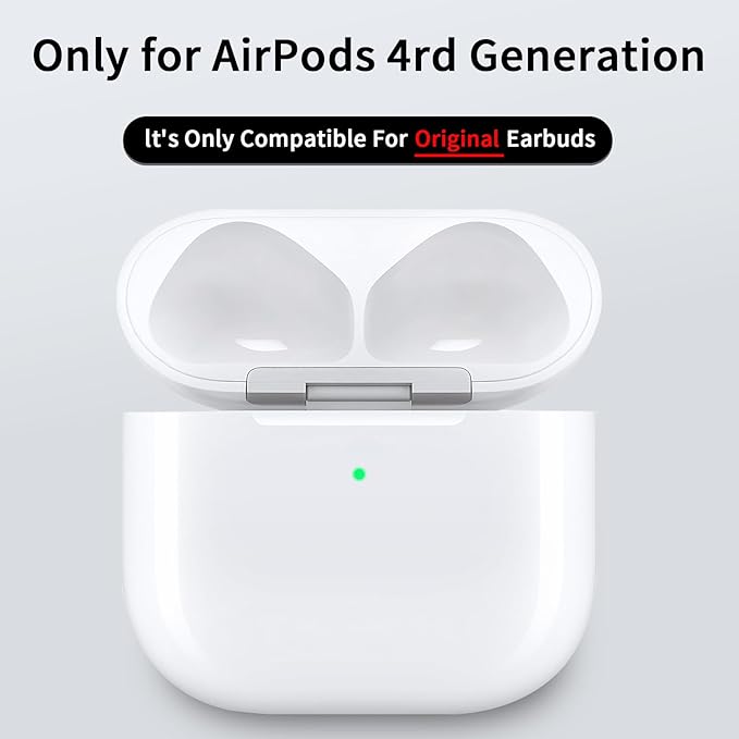 Replacement Wireless Charging Case Compatible with Air Pods 4