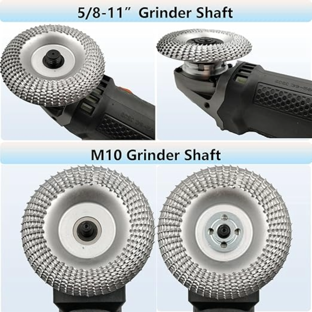 4” Wood Shaping Disc Carving Grinder Grinding Accessories Practical