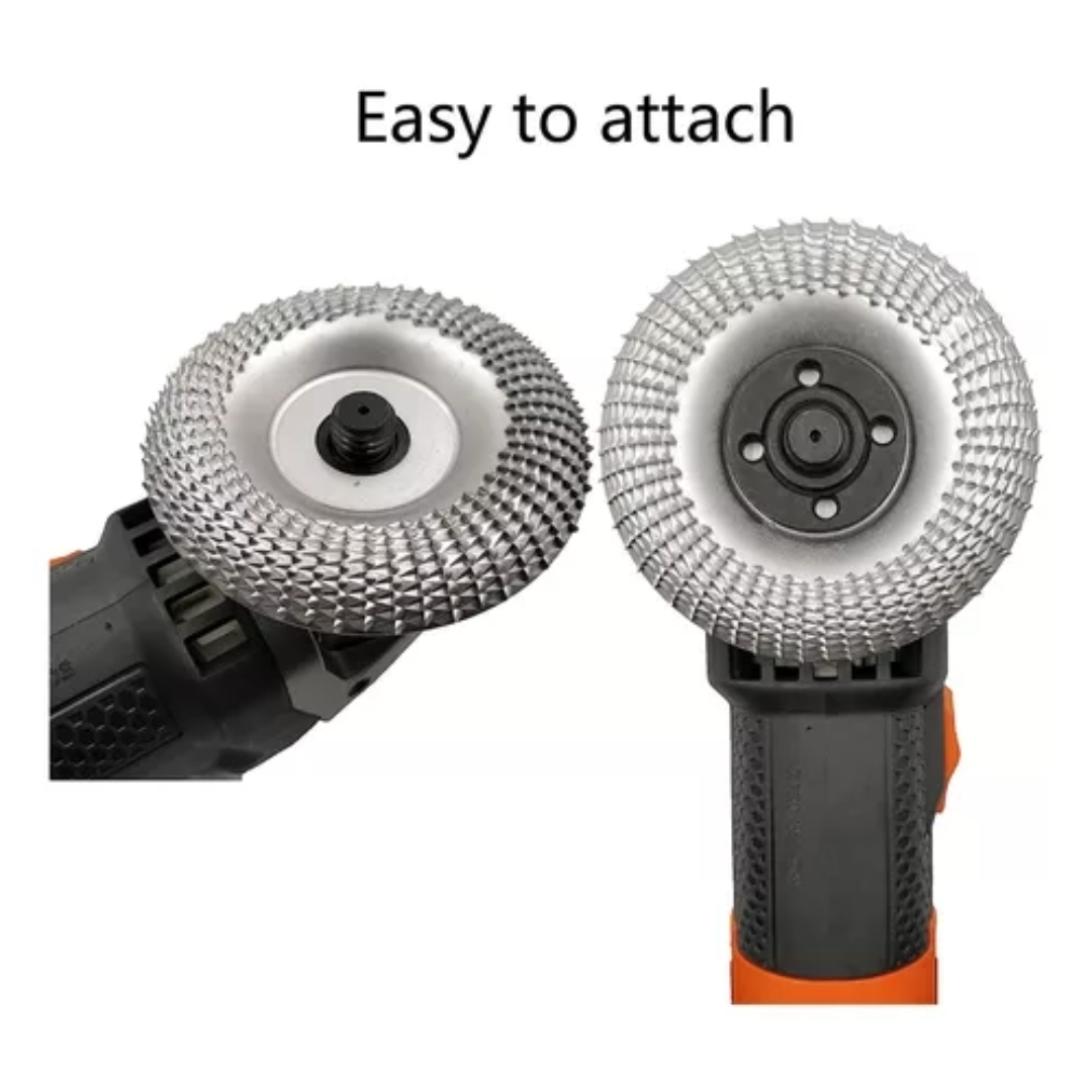 4” Wood Shaping Disc Carving Angle Grinder Grinding Accessories Practical