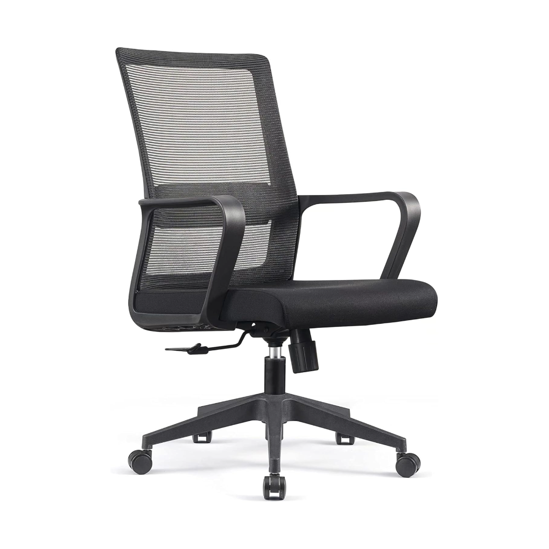 Swivel Chair / Work Chair / Ergonomic Office Chair (Black)