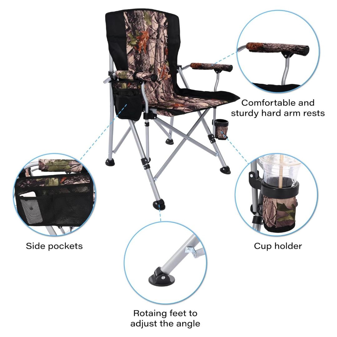 Portable Folding Camping Chair Outdoor Chair (Camouflage)