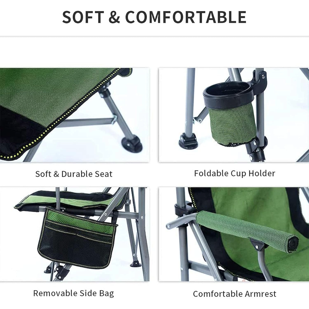 Portable Folding Camping Chair Outdoor Chair (Green)