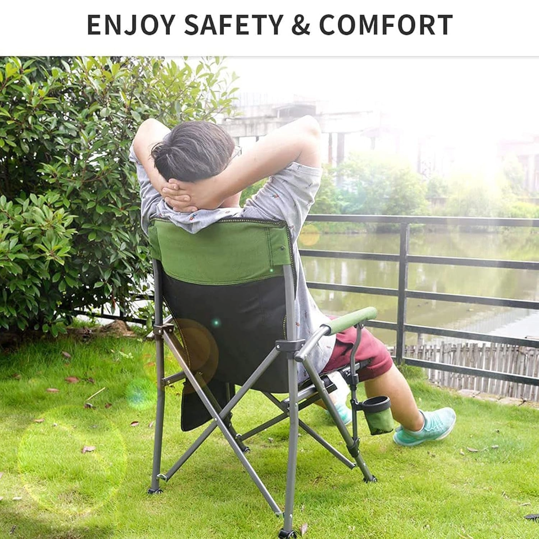 Portable Folding Camping Chair Outdoor Chair (Green)