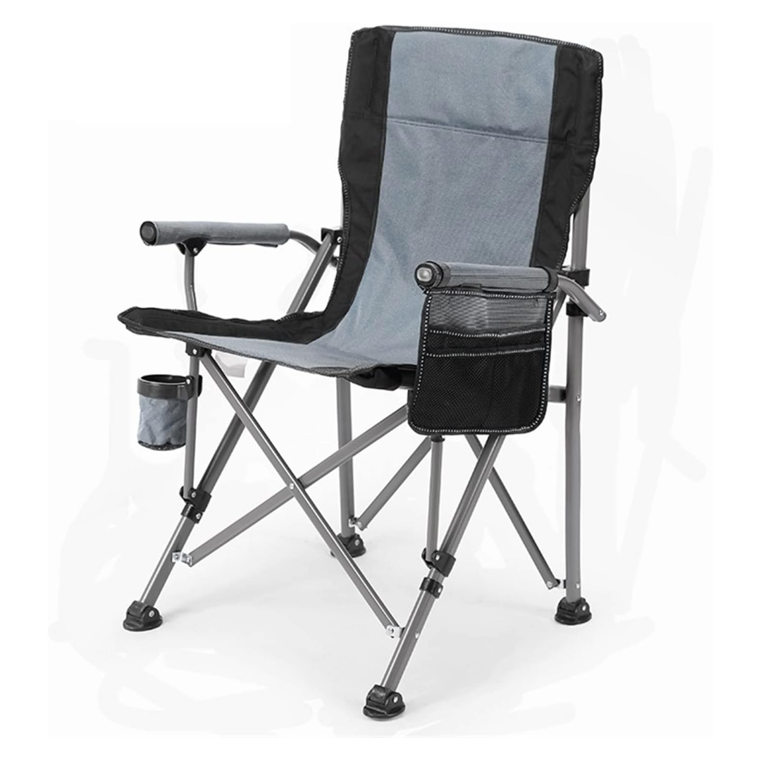 Portable Folding Camping Chair Outdoor Chair (Grey)