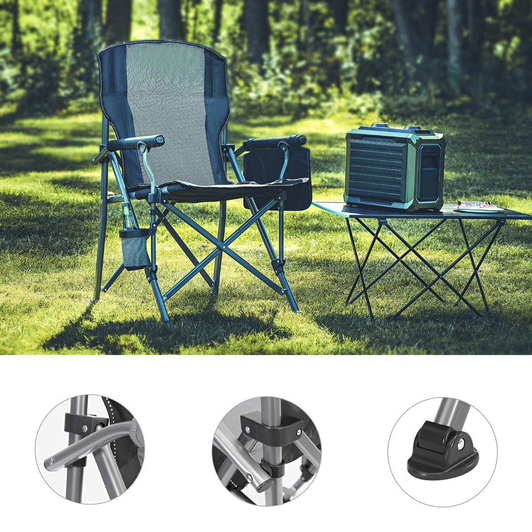 Portable Folding Camping Chair Outdoor Chair (Grey)