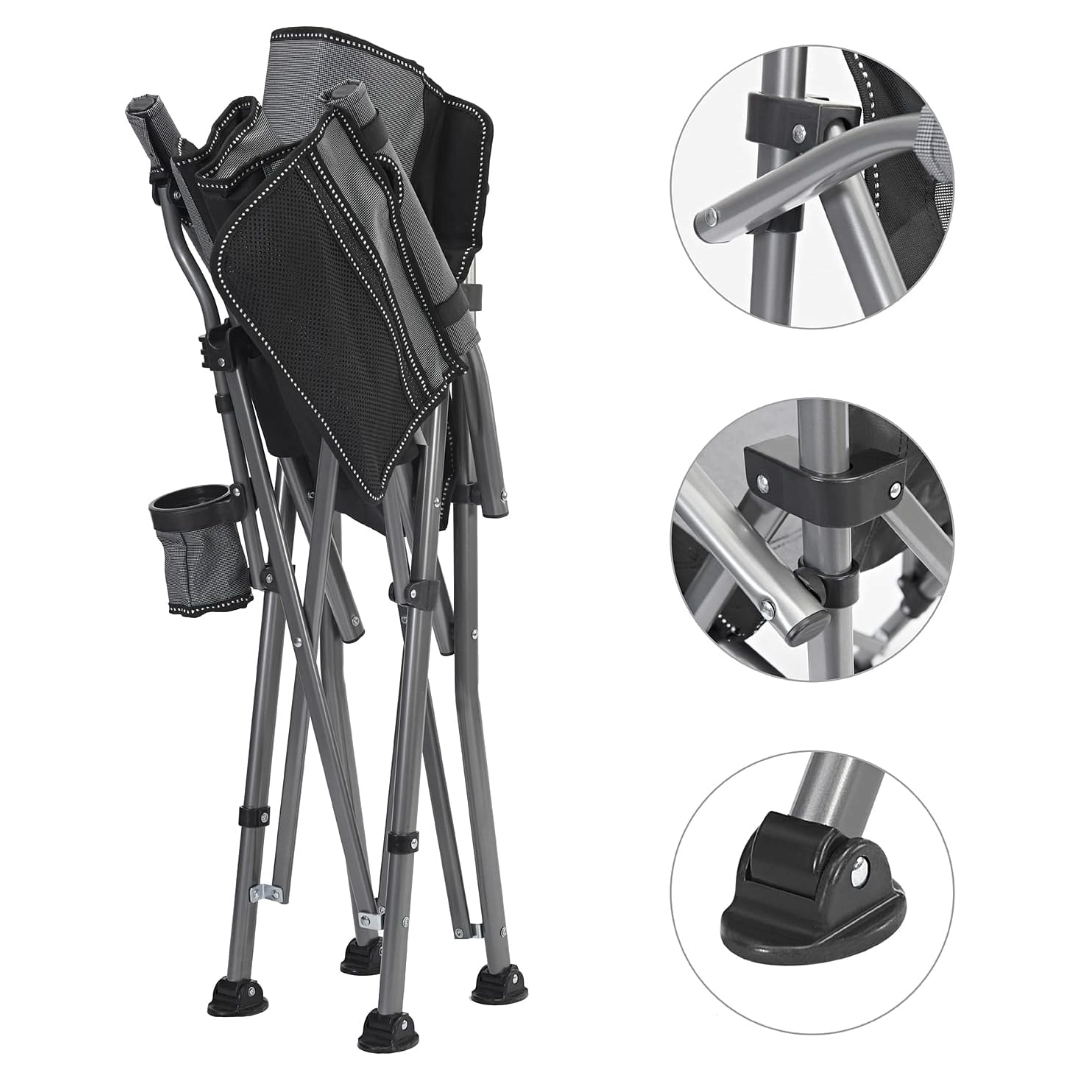 Portable Folding Camping Chair Outdoor Chair (Grey)