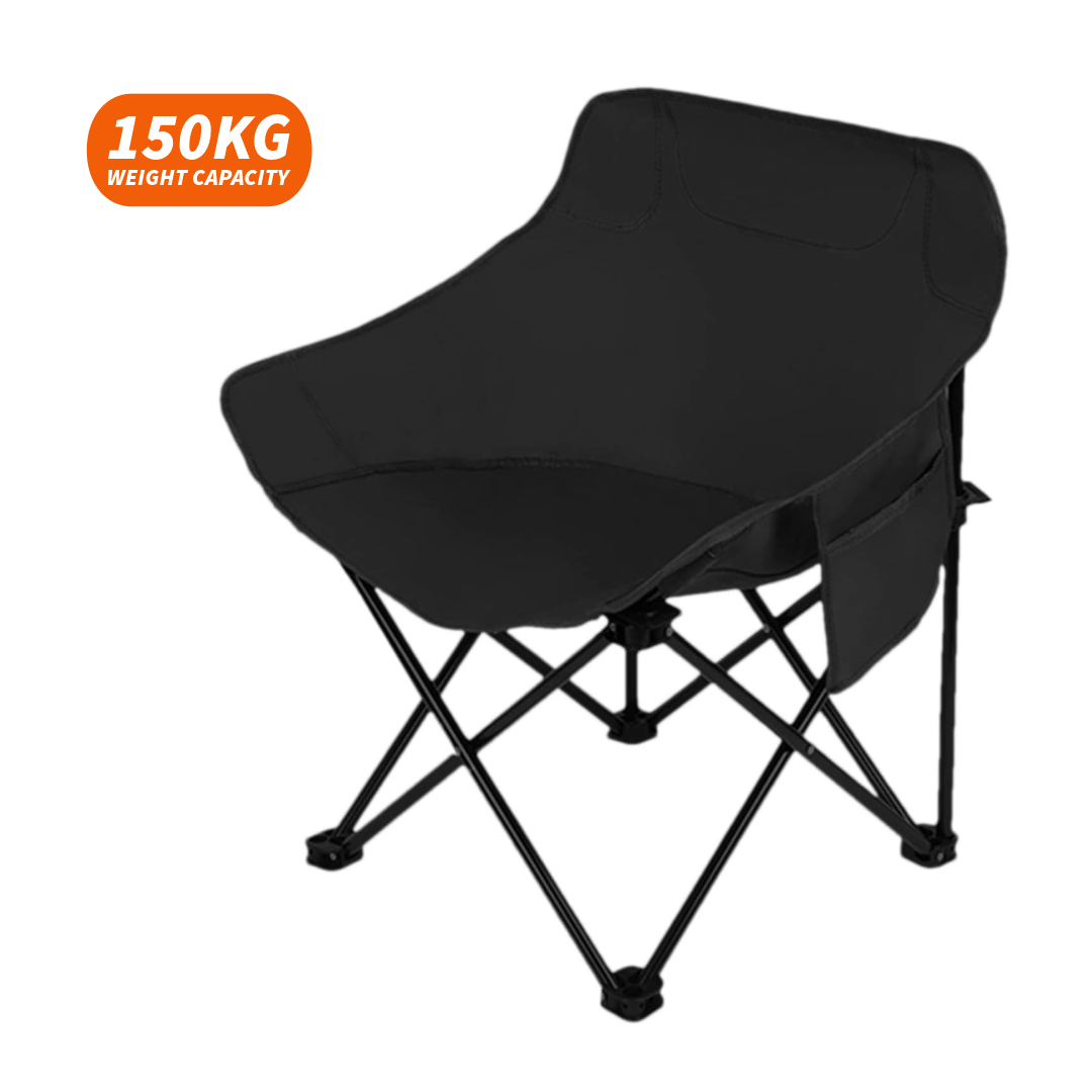 Lightweight Foldable Camping Chair (Black)