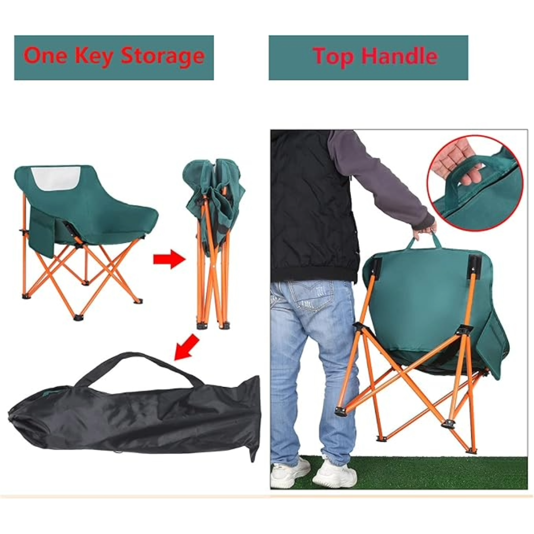 Lightweight Foldable Camping Chair (Green)